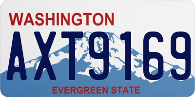 WA license plate AXT9169