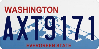 WA license plate AXT9171