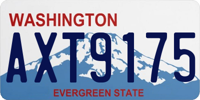 WA license plate AXT9175