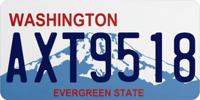 WA license plate AXT9518