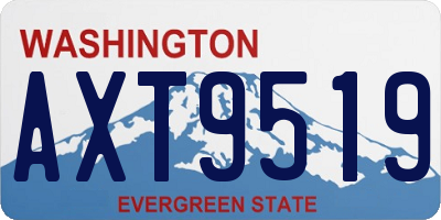 WA license plate AXT9519
