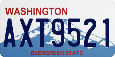 WA license plate AXT9521