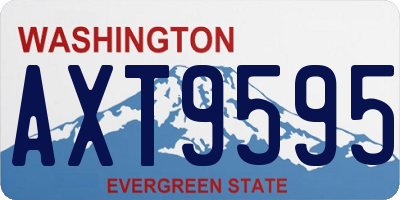 WA license plate AXT9595