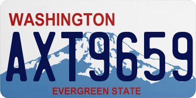 WA license plate AXT9659