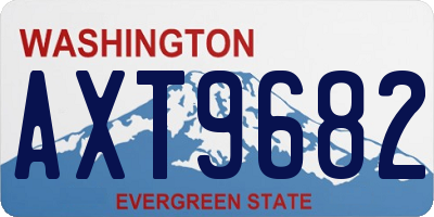 WA license plate AXT9682