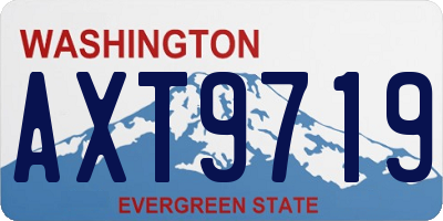 WA license plate AXT9719