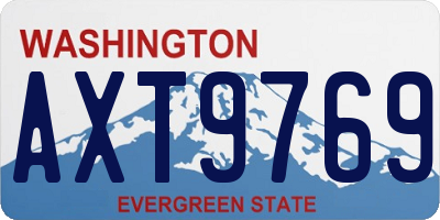WA license plate AXT9769