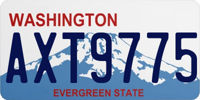 WA license plate AXT9775