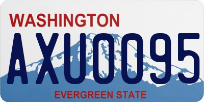 WA license plate AXU0095