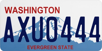 WA license plate AXU0444