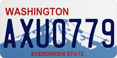 WA license plate AXU0779