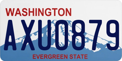 WA license plate AXU0879