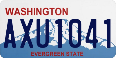WA license plate AXU1041
