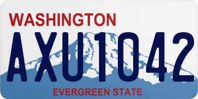 WA license plate AXU1042