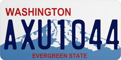 WA license plate AXU1044