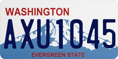 WA license plate AXU1045