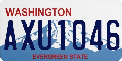 WA license plate AXU1046