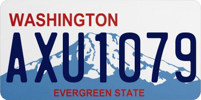 WA license plate AXU1079