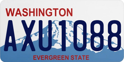 WA license plate AXU1088