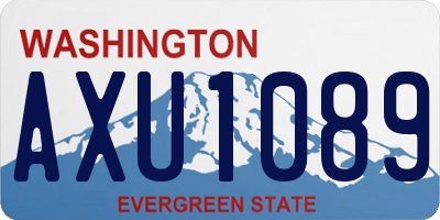 WA license plate AXU1089
