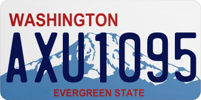 WA license plate AXU1095