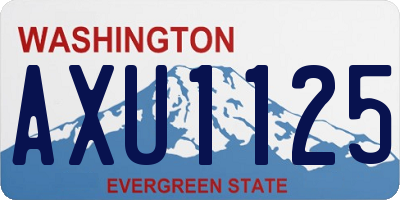 WA license plate AXU1125