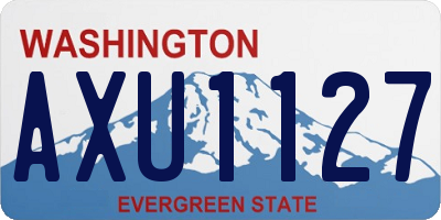 WA license plate AXU1127