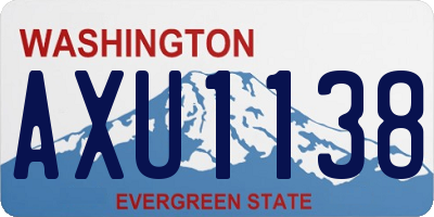 WA license plate AXU1138