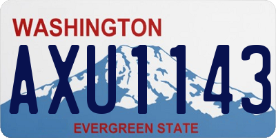 WA license plate AXU1143