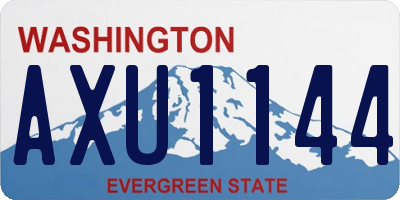 WA license plate AXU1144