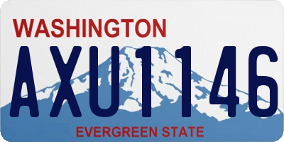 WA license plate AXU1146