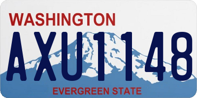 WA license plate AXU1148