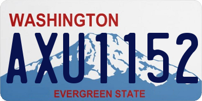 WA license plate AXU1152