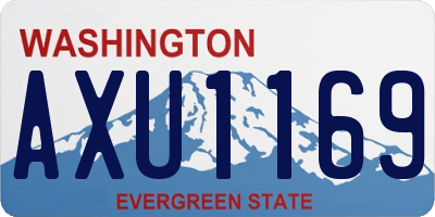 WA license plate AXU1169