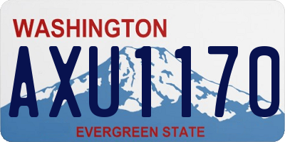 WA license plate AXU1170
