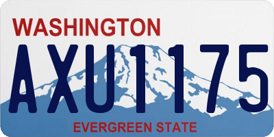 WA license plate AXU1175