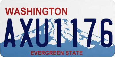 WA license plate AXU1176