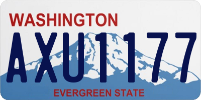 WA license plate AXU1177