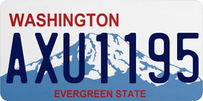 WA license plate AXU1195