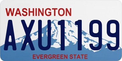 WA license plate AXU1199