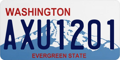WA license plate AXU1201