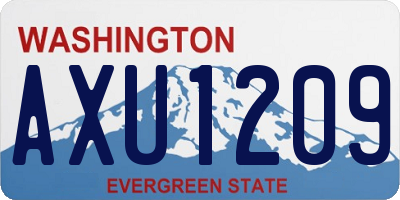 WA license plate AXU1209