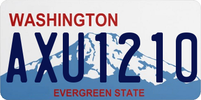 WA license plate AXU1210