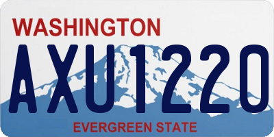 WA license plate AXU1220