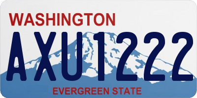 WA license plate AXU1222