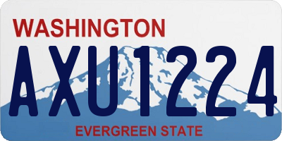 WA license plate AXU1224