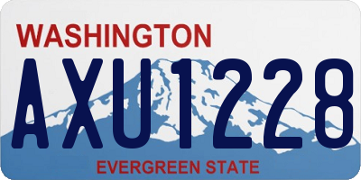 WA license plate AXU1228