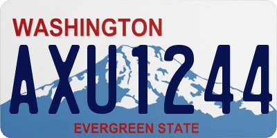 WA license plate AXU1244