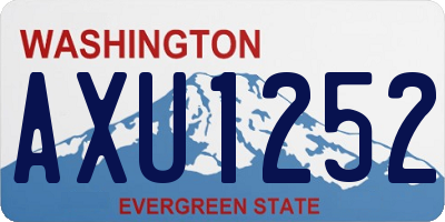 WA license plate AXU1252