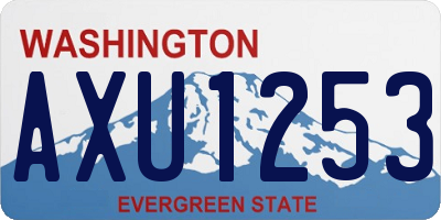WA license plate AXU1253